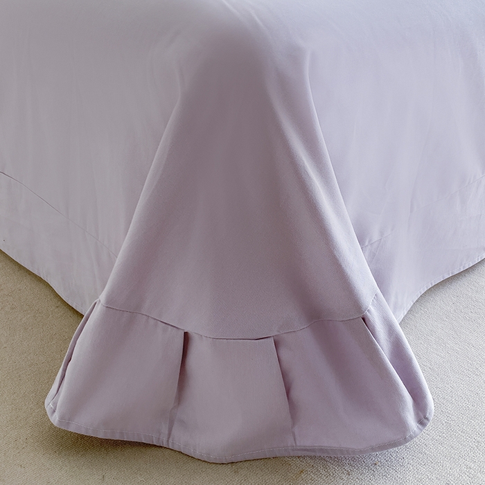 91家纺网 家纺一手货源 找家纺 眷恋家纺 2025新款秋冬超柔全棉精梳棉磨毛三件套四件套 春熙回暖-粉