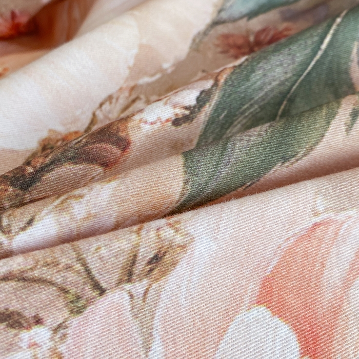 91家纺网 家纺一手货源 找家纺 眷恋家纺 2025新款秋冬超柔全棉精梳棉磨毛三件套四件套 江风梦畔-桔