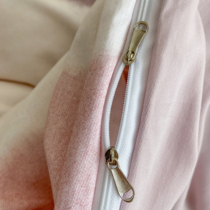 91家纺网 家纺一手货源 找家纺 眷恋家纺 2025新款秋冬超柔全棉精梳棉磨毛三件套四件套 星黛露-粉