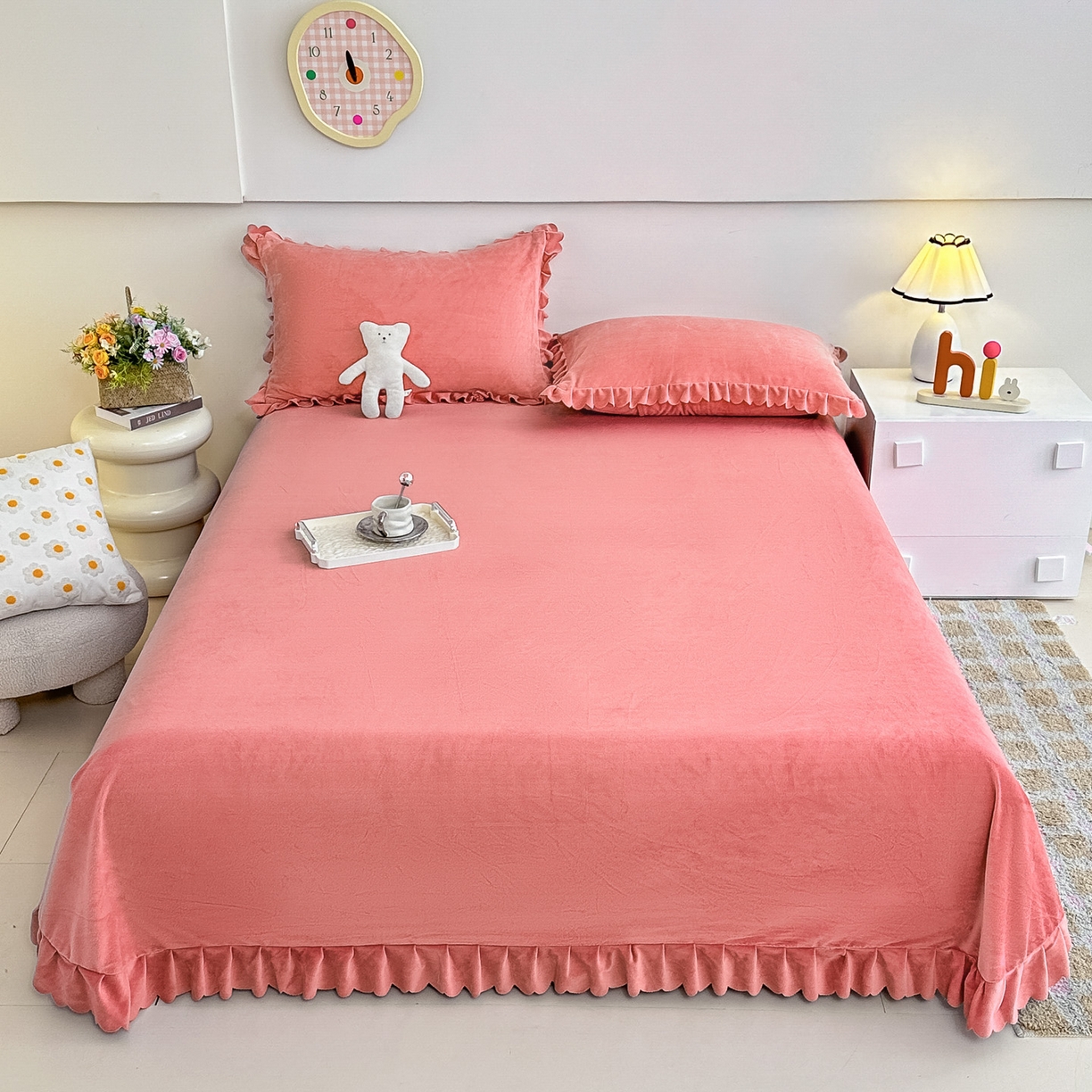 91家纺网 家纺一手货源 找家纺 （总）手艺人家纺 2025新款宝宝绒单层床盖三件套