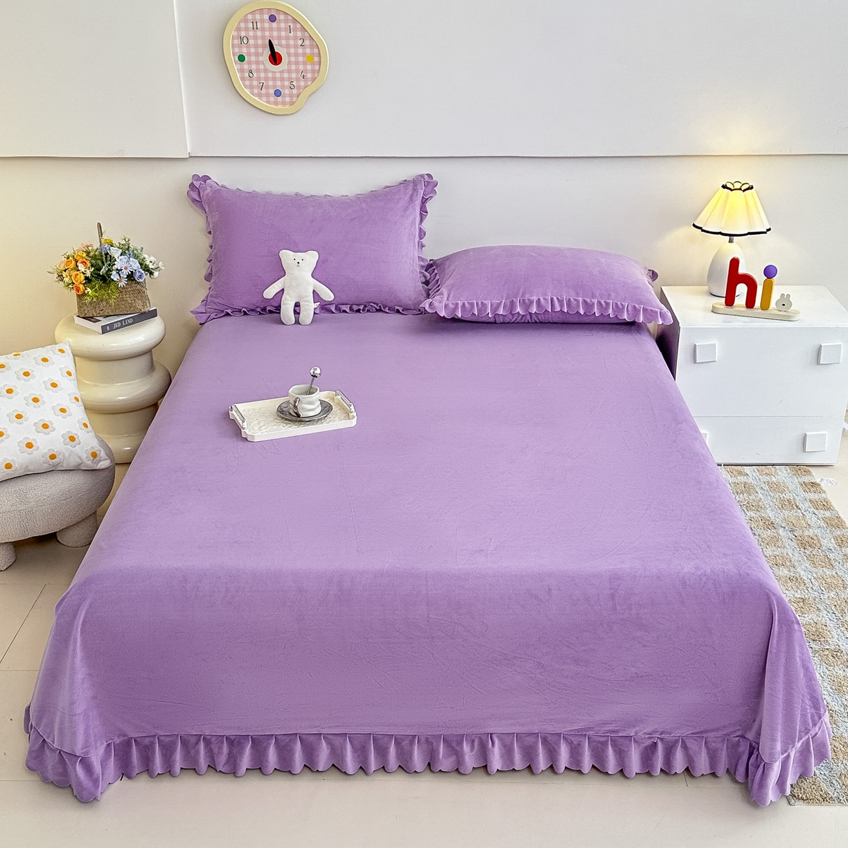 91家纺网 家纺一手货源 找家纺 （总）手艺人家纺 2025新款宝宝绒单层床盖三件套