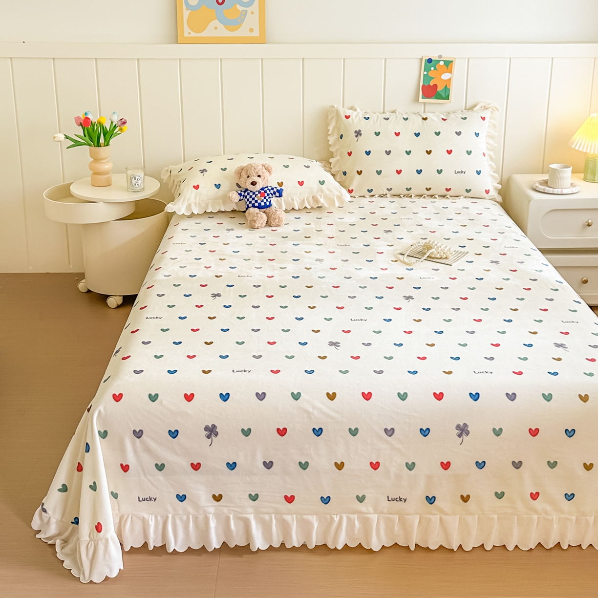 91家纺网 家纺一手货源 找家纺 手艺人家纺 2025新款宝宝绒单层床盖三件套 NDC32