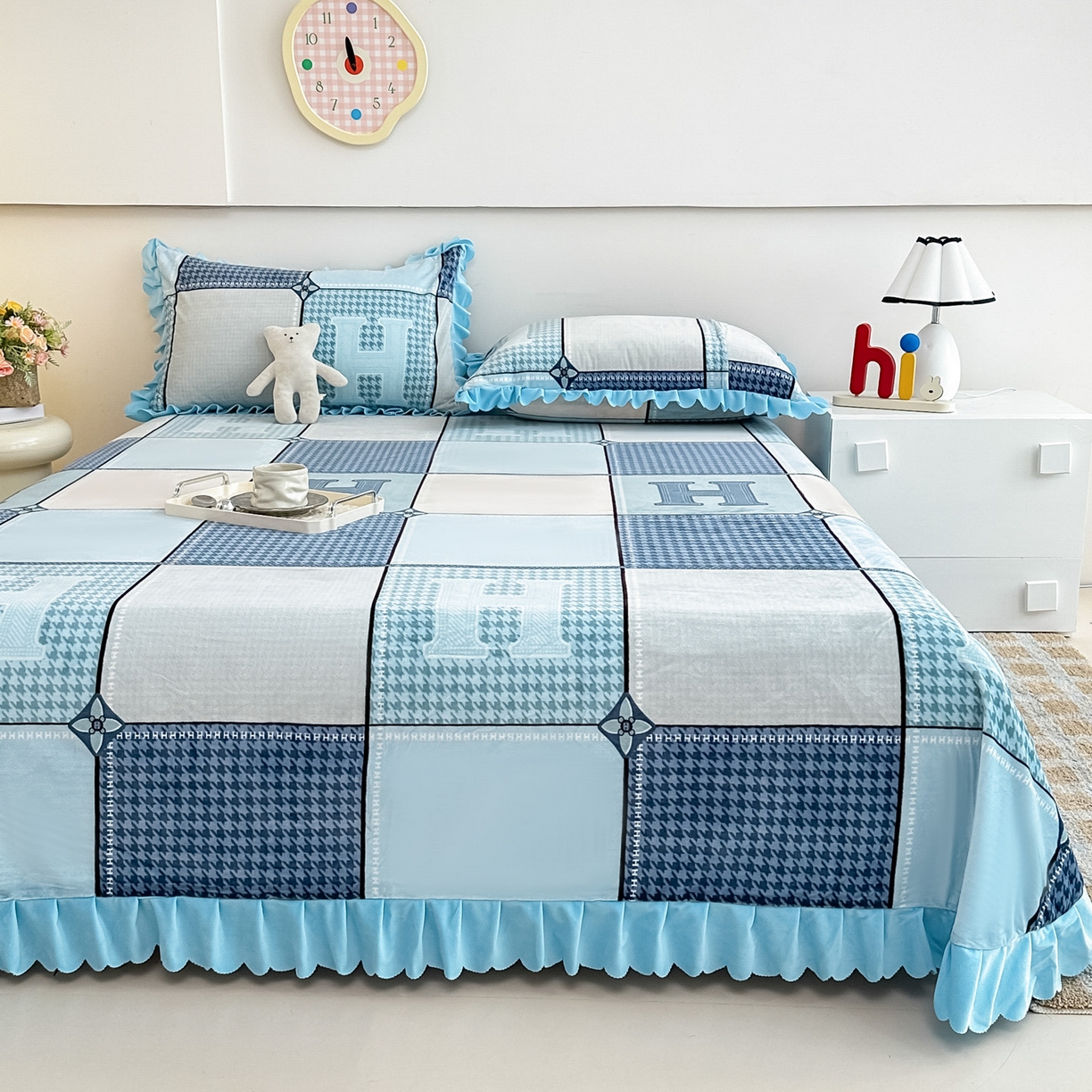 91家纺网 家纺一手货源 找家纺 （总）手艺人家纺 2025新款宝宝绒单层床盖三件套