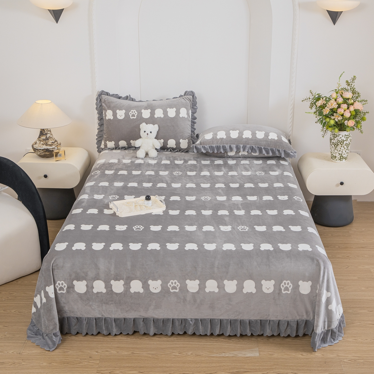 91家纺网 家纺一手货源 找家纺 （总）手艺人家纺 2025新款宝宝绒单层床盖三件套