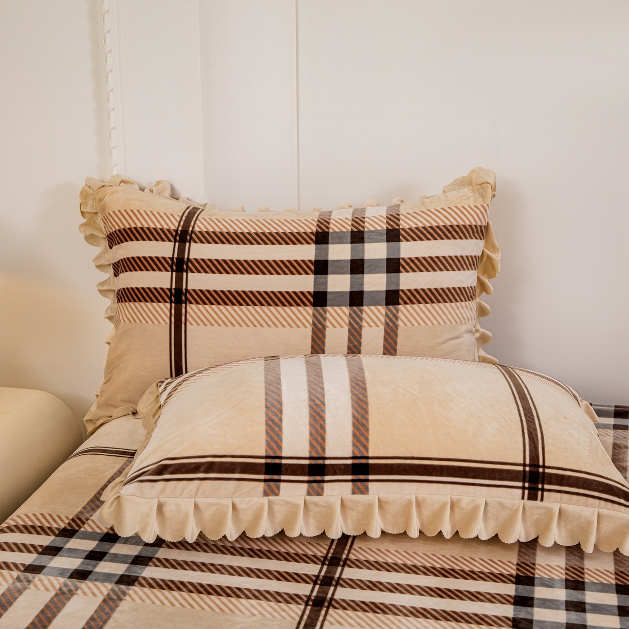 91家纺网 家纺一手货源 找家纺 手艺人家纺 2025新款宝宝绒单层床盖三件套 NDC52