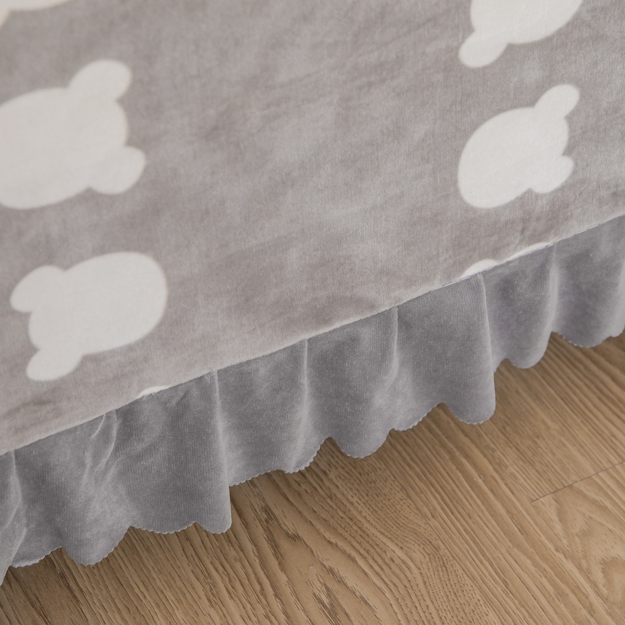 91家纺网 家纺一手货源 找家纺 手艺人家纺 2025新款宝宝绒单层床盖三件套 NDC51