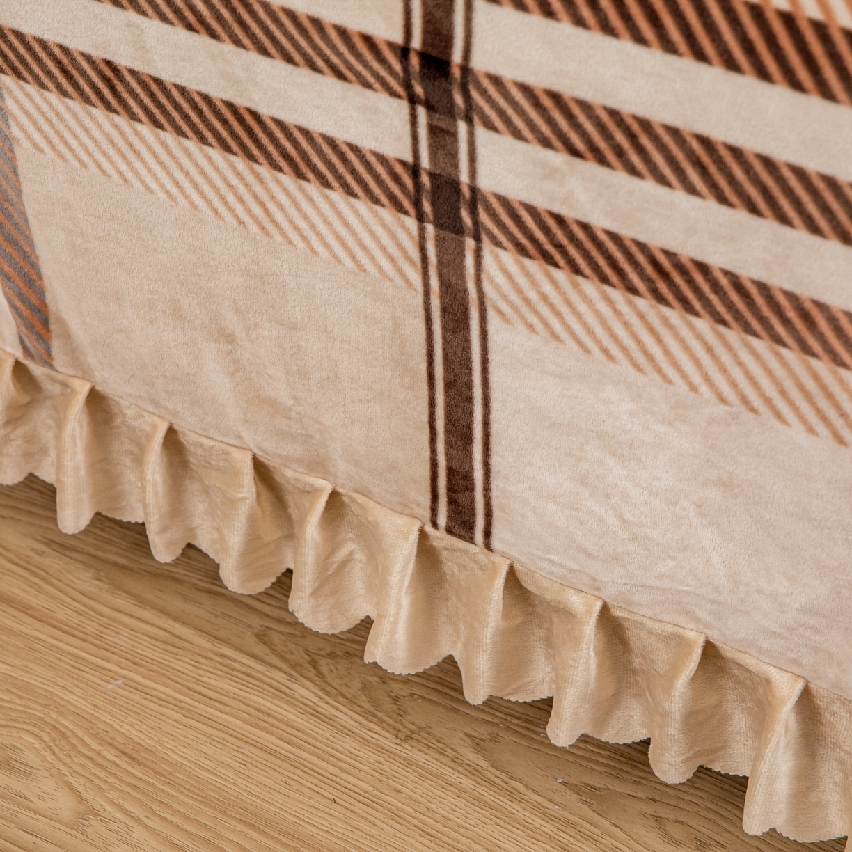 91家纺网 家纺一手货源 找家纺 手艺人家纺 2025新款宝宝绒单层床盖三件套 NDC52