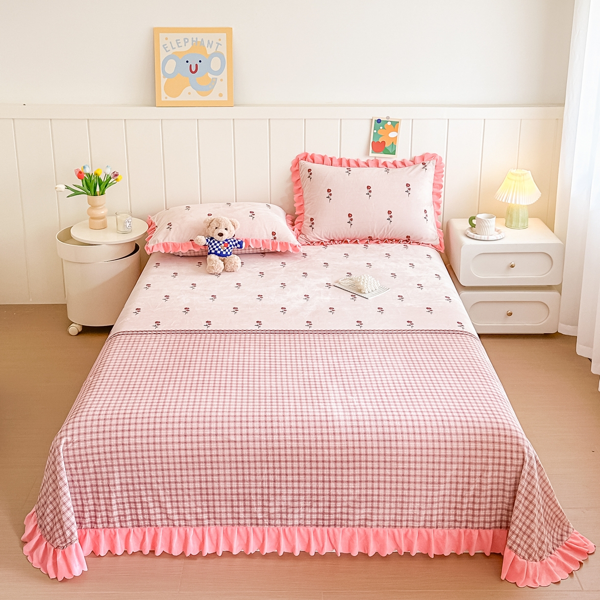 91家纺网 家纺一手货源 找家纺 （总）手艺人家纺 2025新款宝宝绒单层床盖三件套