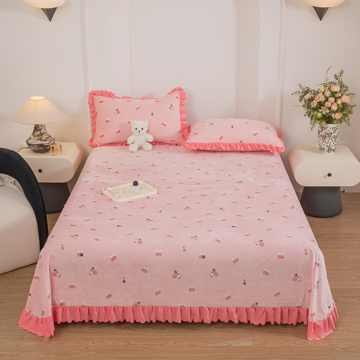 91家纺网 家纺一手货源 找家纺 （总）手艺人家纺 2025新款宝宝绒单层床盖三件套