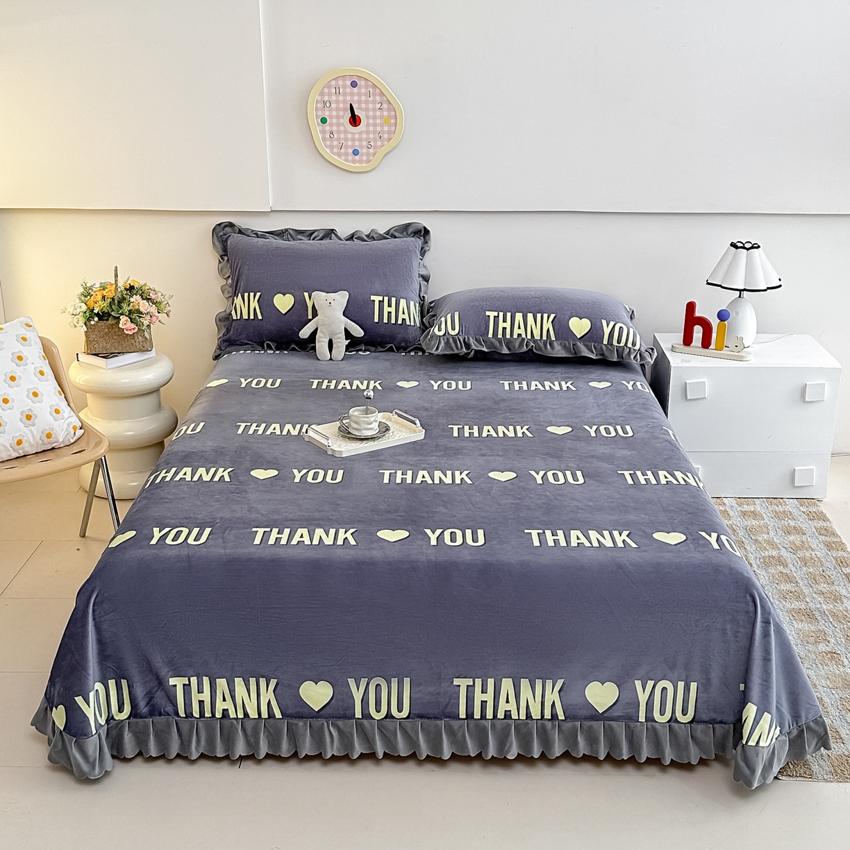 91家纺网 家纺一手货源 找家纺 （总）手艺人家纺 2025新款宝宝绒单层床盖三件套