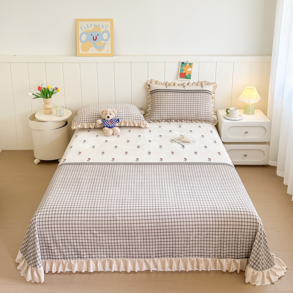 91家纺网 家纺一手货源 找家纺 （总）手艺人家纺 2025新款宝宝绒单层床盖三件套