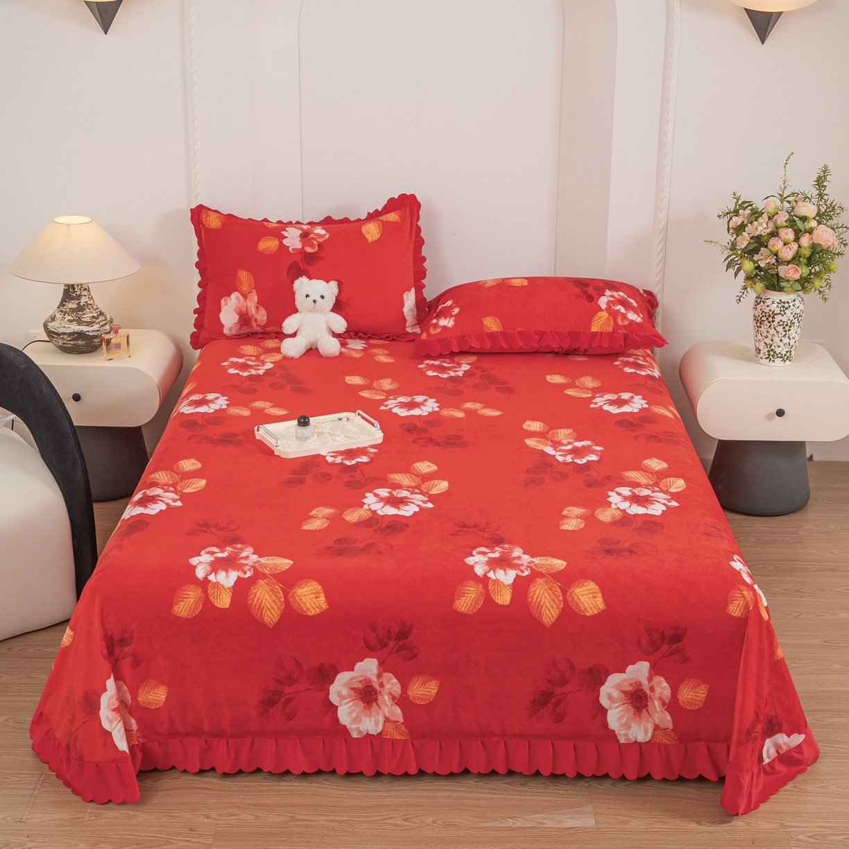 91家纺网 家纺一手货源 找家纺 （总）手艺人家纺 2025新款宝宝绒单层床盖三件套