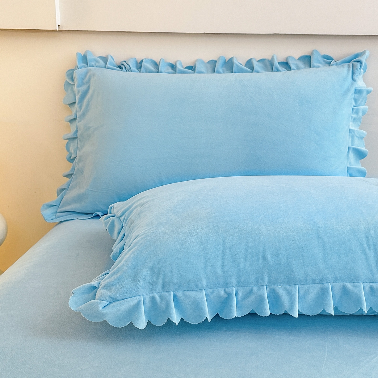 91家纺网 家纺一手货源 找家纺 手艺人家纺 2025新款宝宝绒单层床盖三件套 NDC18