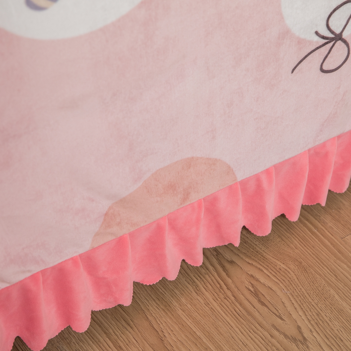 91家纺网 家纺一手货源 找家纺 手艺人家纺 2025新款宝宝绒单层床盖三件套 NDC39