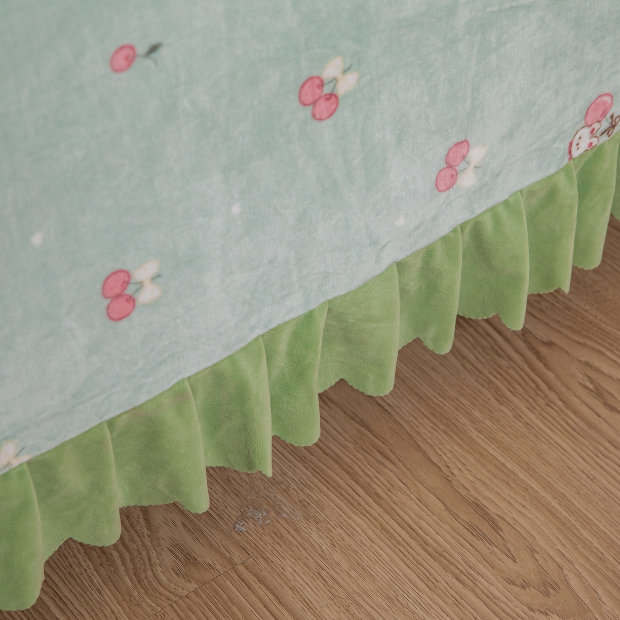 91家纺网 家纺一手货源 找家纺 手艺人家纺 2025新款宝宝绒单层床盖三件套 NDC53