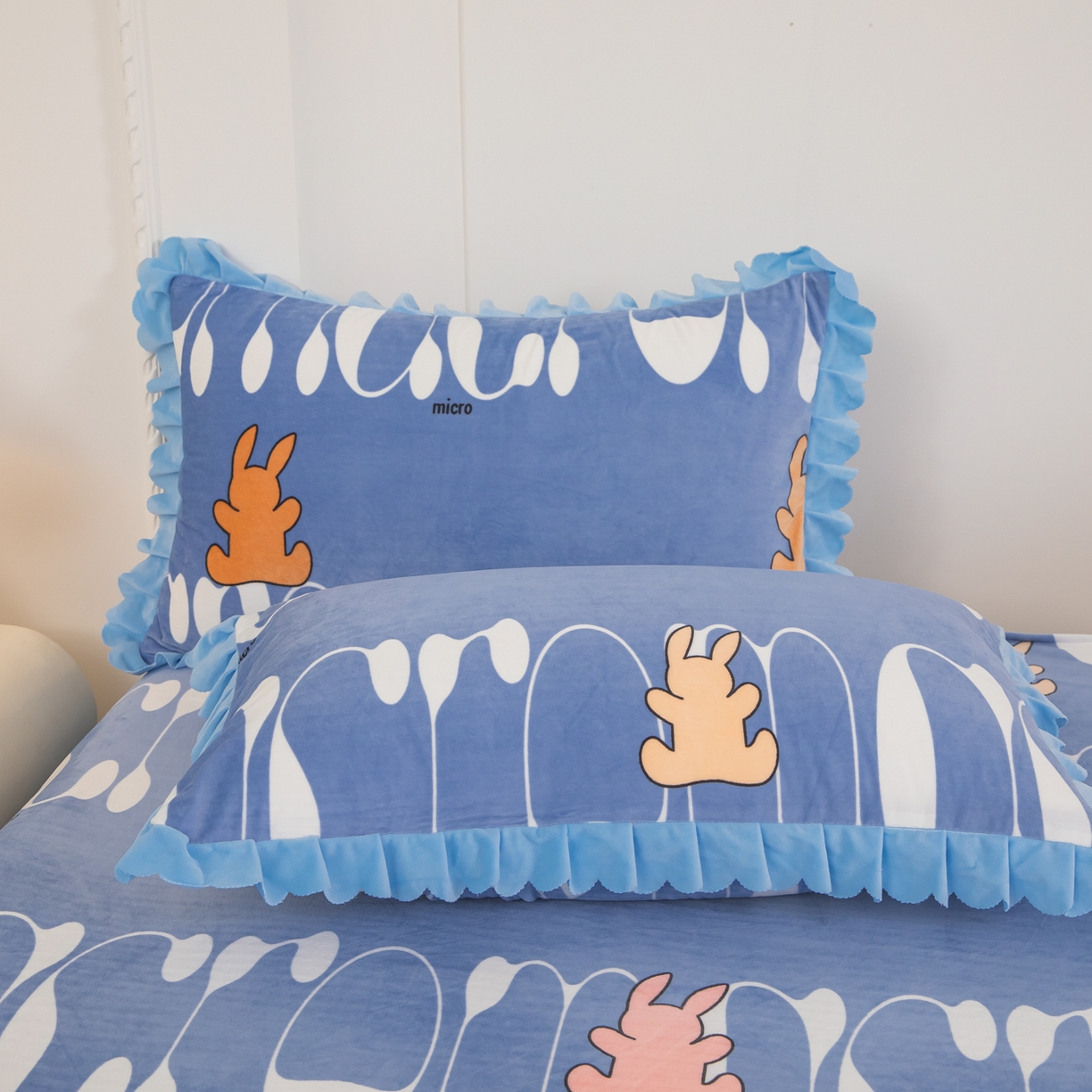 91家纺网 家纺一手货源 找家纺 手艺人家纺 2025新款宝宝绒单层床盖三件套 NDC38