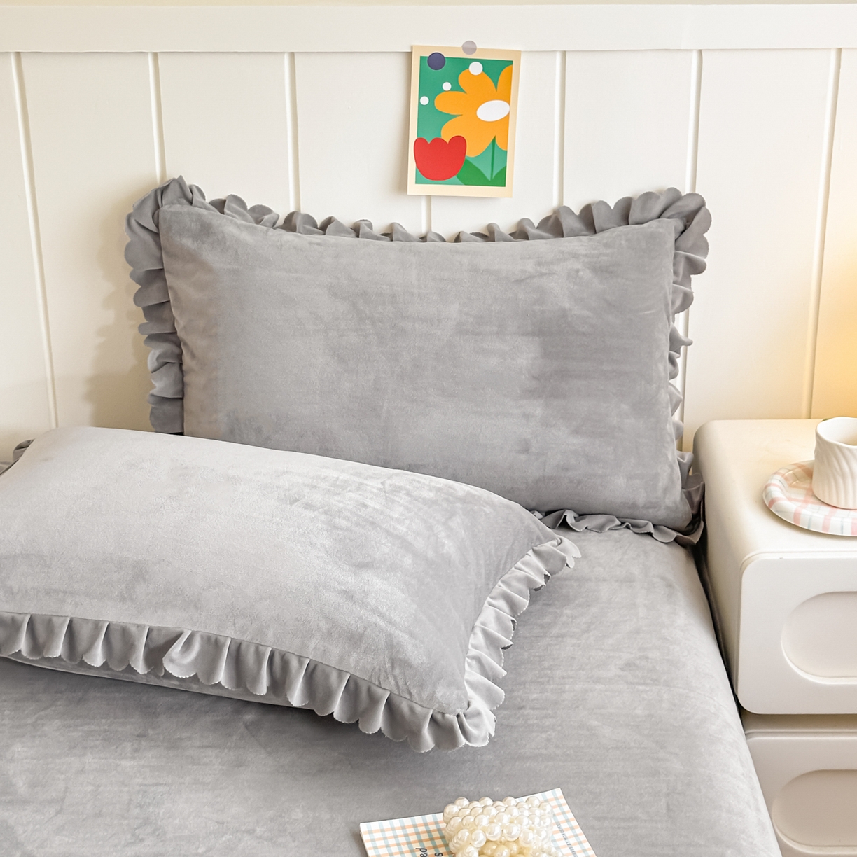 91家纺网 家纺一手货源 找家纺 手艺人家纺 2025新款宝宝绒单层床盖三件套 NDC33