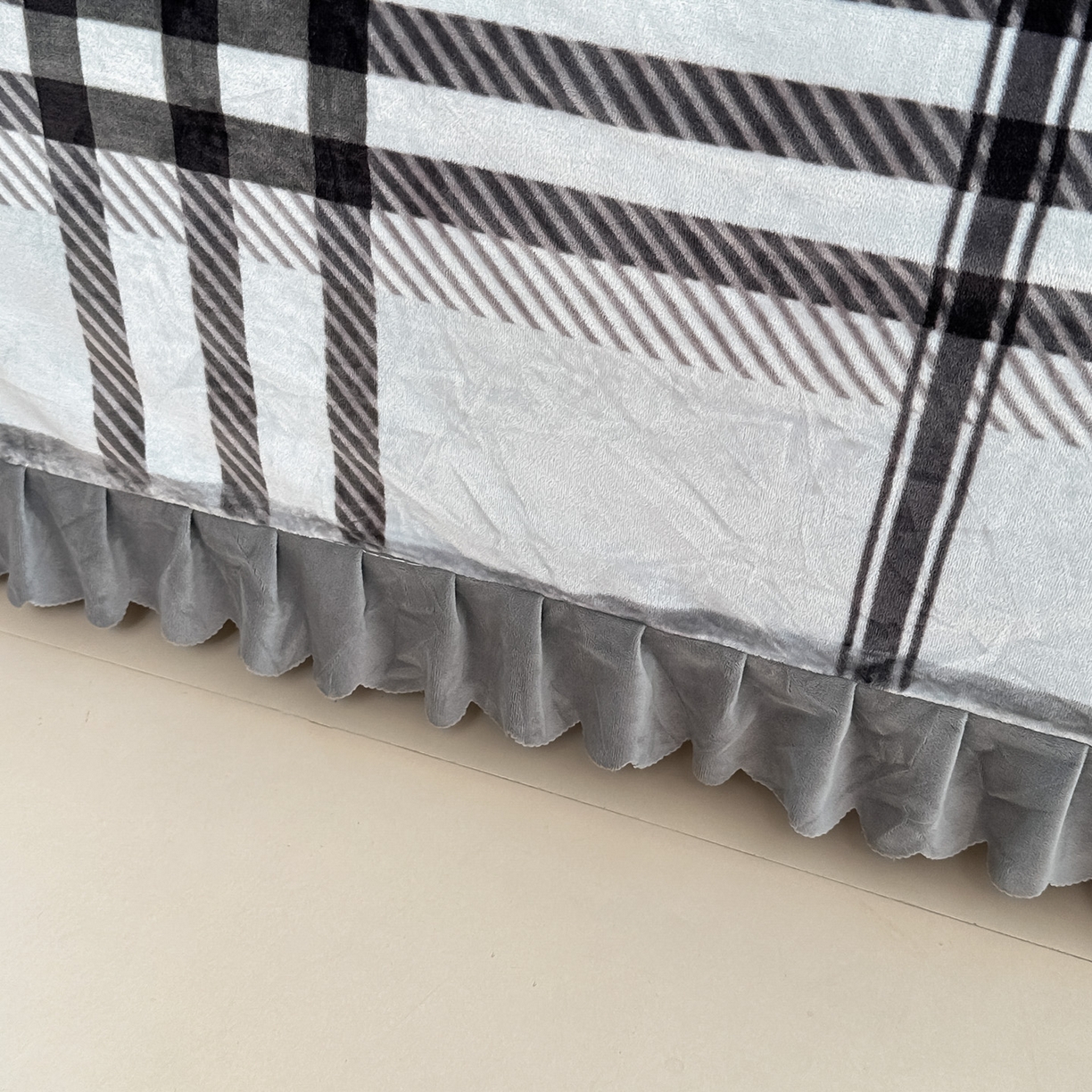 91家纺网 家纺一手货源 找家纺 手艺人家纺 2025新款宝宝绒单层床盖三件套 NDC13