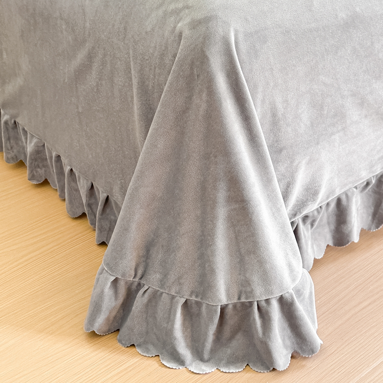 91家纺网 家纺一手货源 找家纺 手艺人家纺 2025新款宝宝绒单层床盖三件套 NDC33