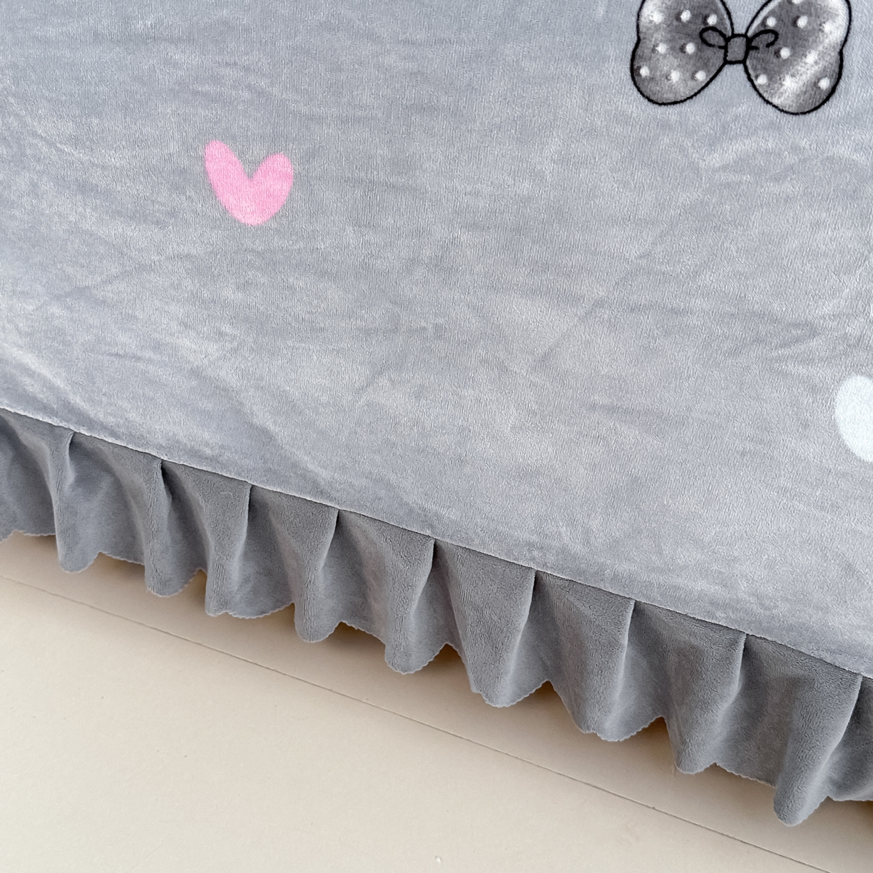 91家纺网 家纺一手货源 找家纺 手艺人家纺 2025新款宝宝绒单层床盖三件套 NDC30