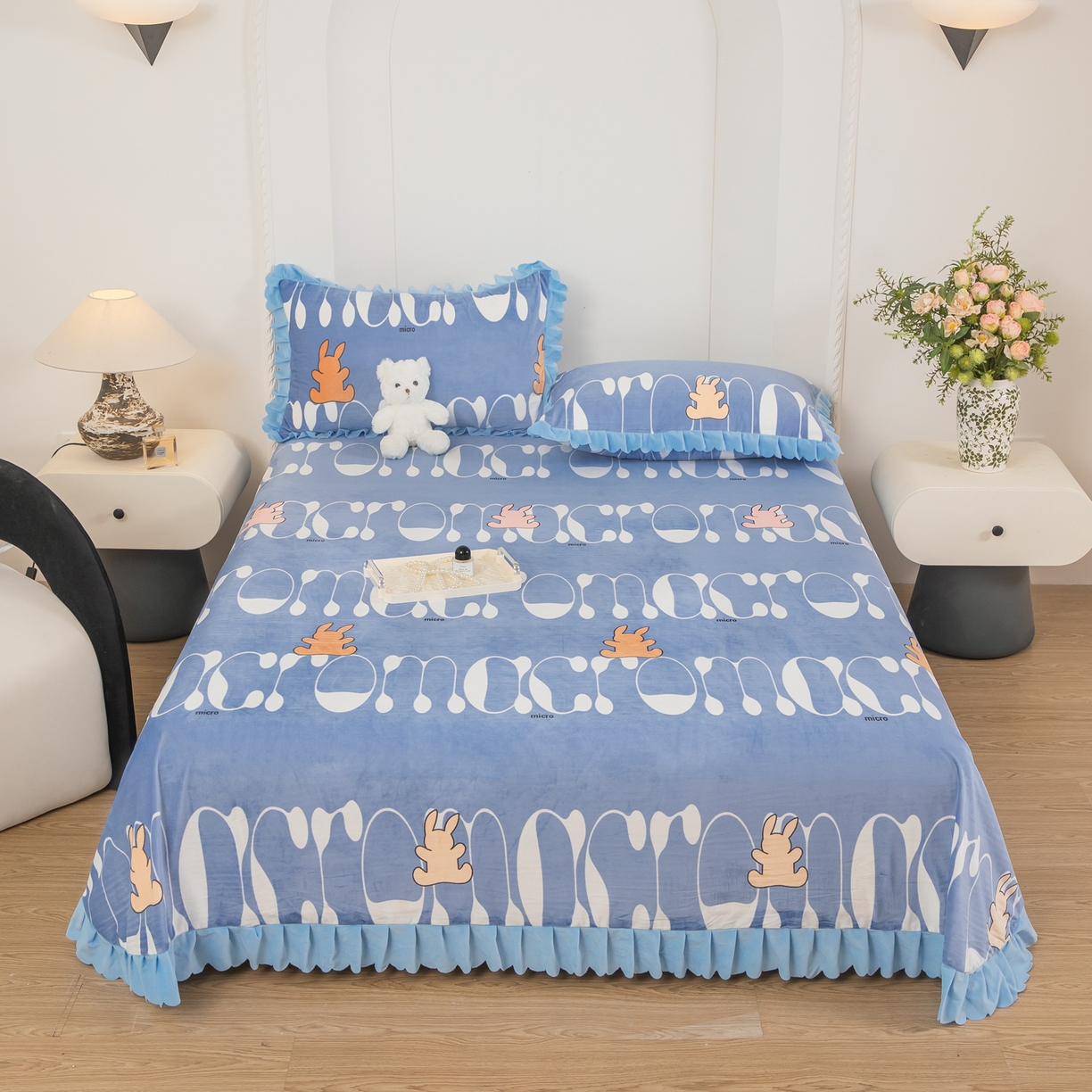 91家纺网 家纺一手货源 找家纺 （总）手艺人家纺 2025新款宝宝绒单层床盖三件套