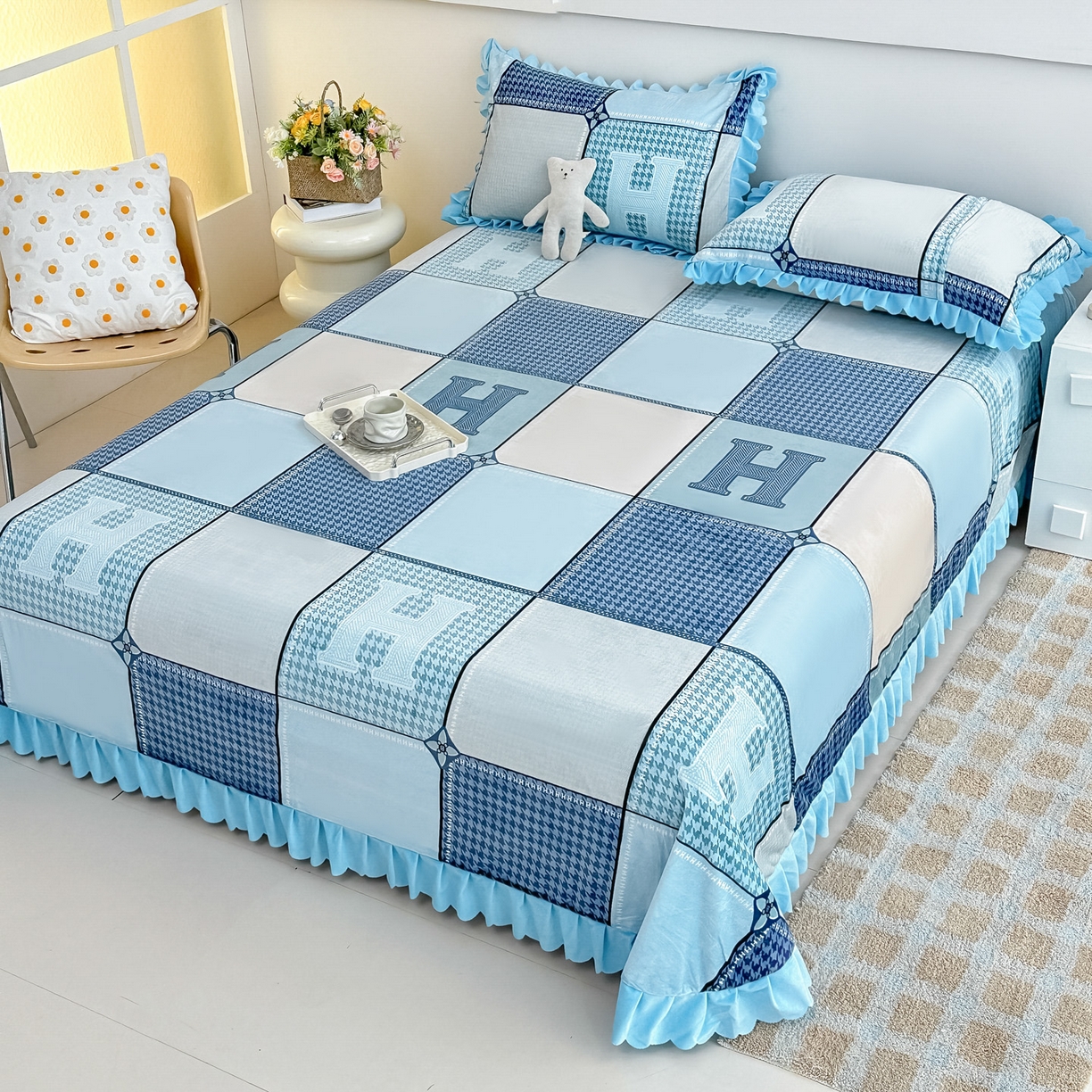 91家纺网 家纺一手货源 找家纺 （总）手艺人家纺 2025新款宝宝绒单层床盖三件套