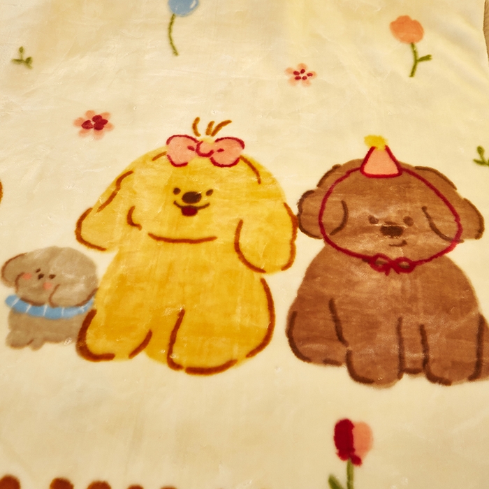 91家纺网 家纺一手货源 找家纺 铺尚美家纺 2025新款拉舍尔毛毯毯子双层加厚不加棉不加布 4-12斤可定制外贸毛毯 006 快乐家族