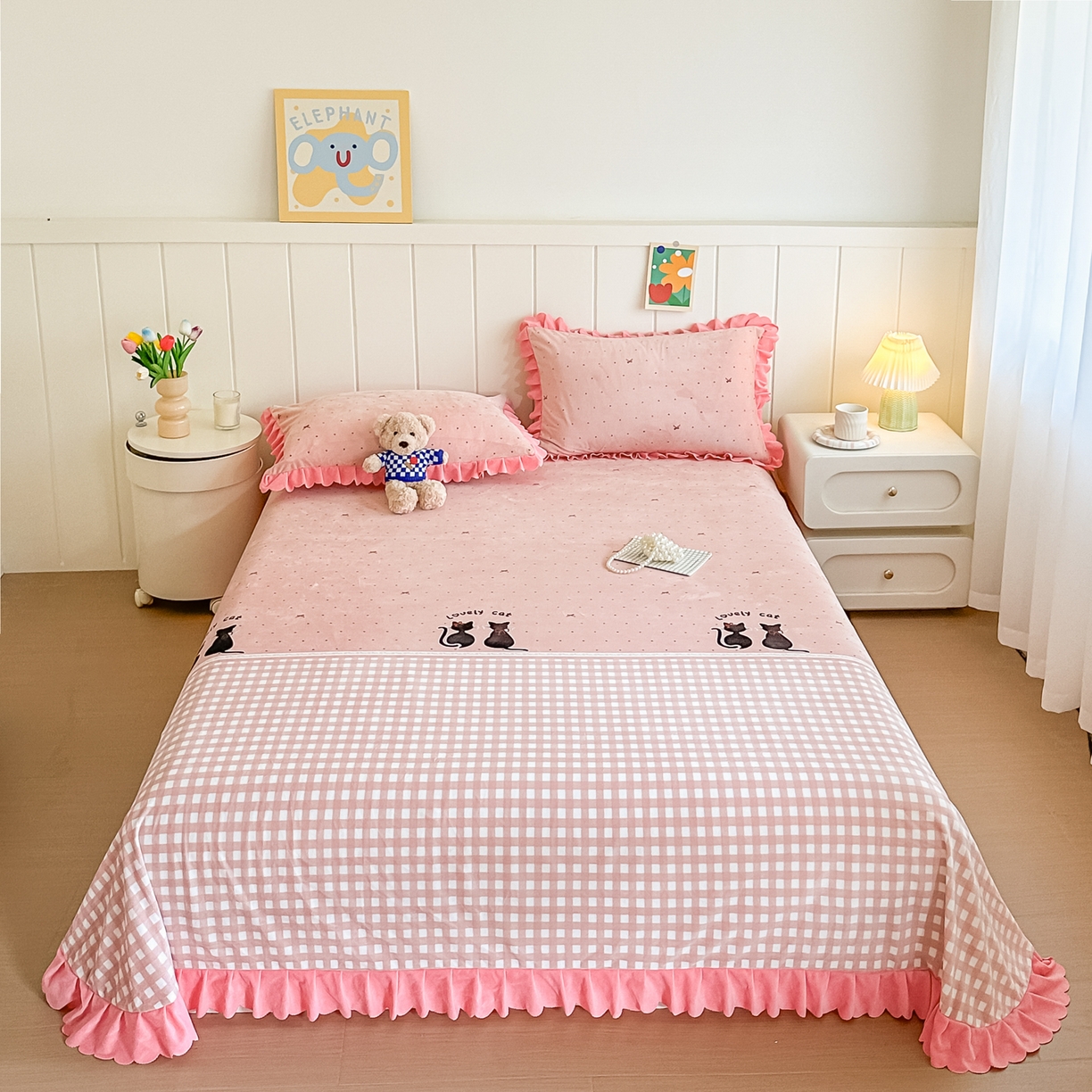 91家纺网 家纺一手货源 找家纺 （总）手艺人家纺 2025新款宝宝绒单层床盖三件套