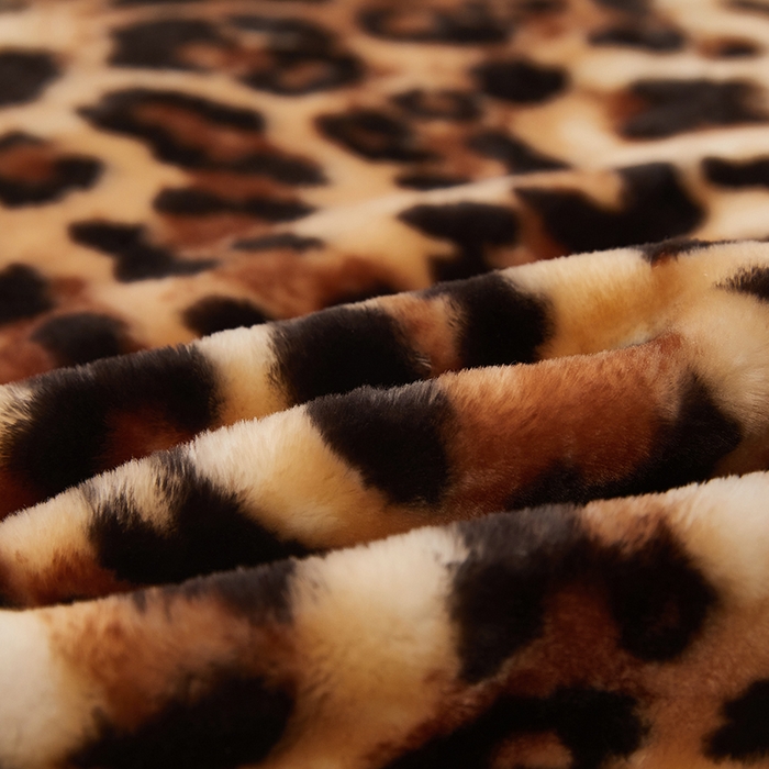 91家纺网 家纺一手货源 找家纺 铺尚美家纺 2025新款拉舍尔毛毯毯子双层加厚不加棉不加布 4-12斤可定制外贸毛毯 631 豹点