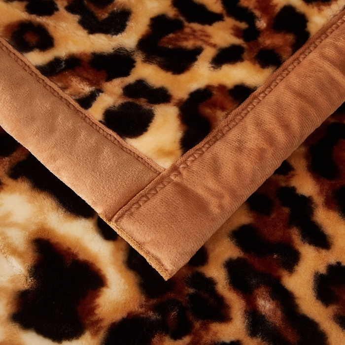 91家纺网 家纺一手货源 找家纺 铺尚美家纺 2025新款拉舍尔毛毯毯子双层加厚不加棉不加布 4-12斤可定制外贸毛毯 631 豹点