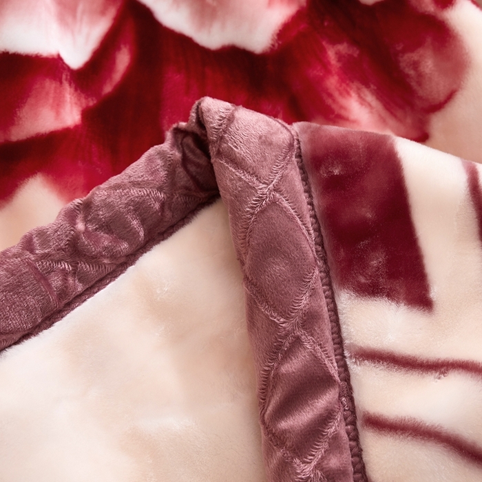 91家纺网 家纺一手货源 找家纺 铺尚美家纺 2025新款拉舍尔毛毯毯子双层加厚不加棉不加布 4-12斤可定制外贸毛毯 632 豆沙