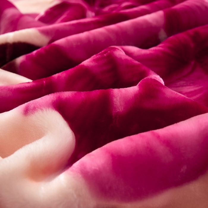 91家纺网 家纺一手货源 找家纺 铺尚美家纺 2025新款拉舍尔毛毯毯子双层加厚不加棉不加布 4-12斤可定制外贸毛毯 656 红豆沙