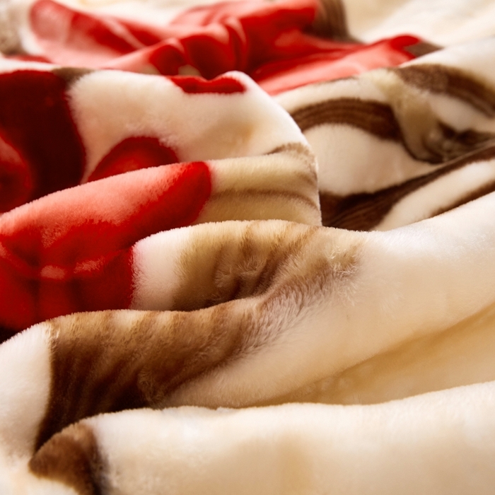 91家纺网 家纺一手货源 找家纺 铺尚美家纺 2025新款拉舍尔毛毯毯子双层加厚不加棉不加布 4-12斤可定制外贸毛毯 658 油棕