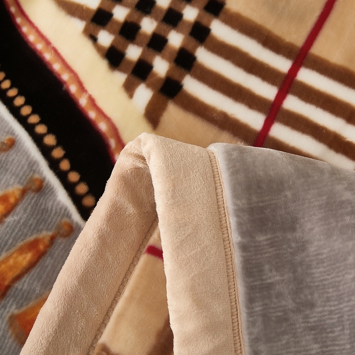 91家纺网 家纺一手货源 找家纺 铺尚美家纺 2025新款拉舍尔毛毯毯子双层加厚不加棉不加布 4-12斤可定制外贸毛毯 802 格子