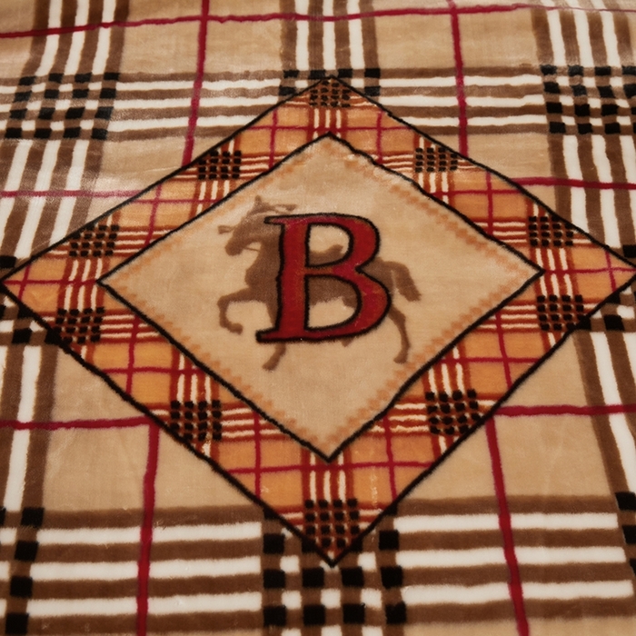 91家纺网 家纺一手货源 找家纺 铺尚美家纺 2025新款拉舍尔毛毯毯子双层加厚不加棉不加布 4-12斤可定制外贸毛毯 802 格子