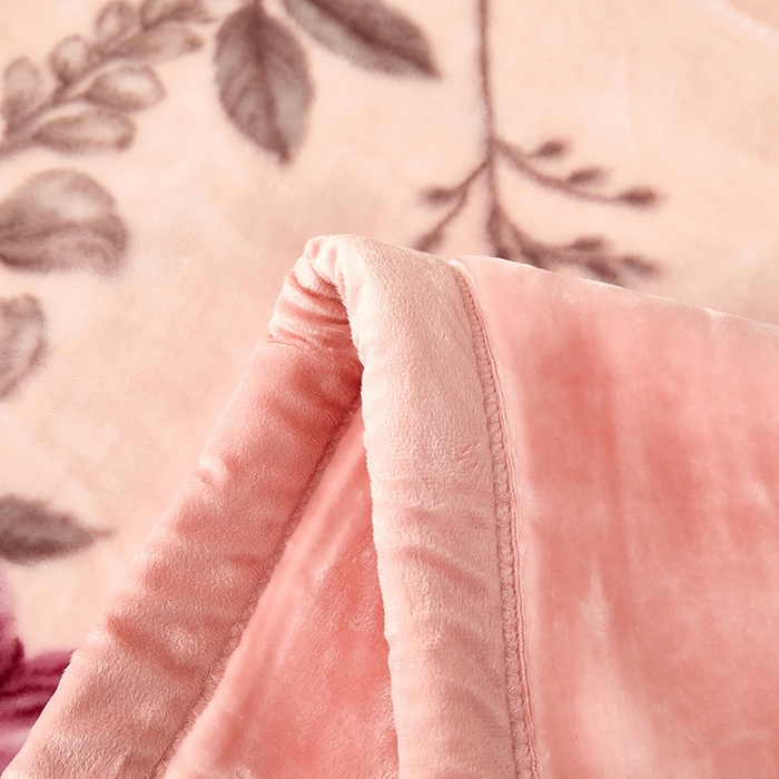 91家纺网 家纺一手货源 找家纺 铺尚美家纺 2025新款拉舍尔毛毯毯子双层加厚不加棉不加布 4-12斤可定制外贸毛毯 806 粉色