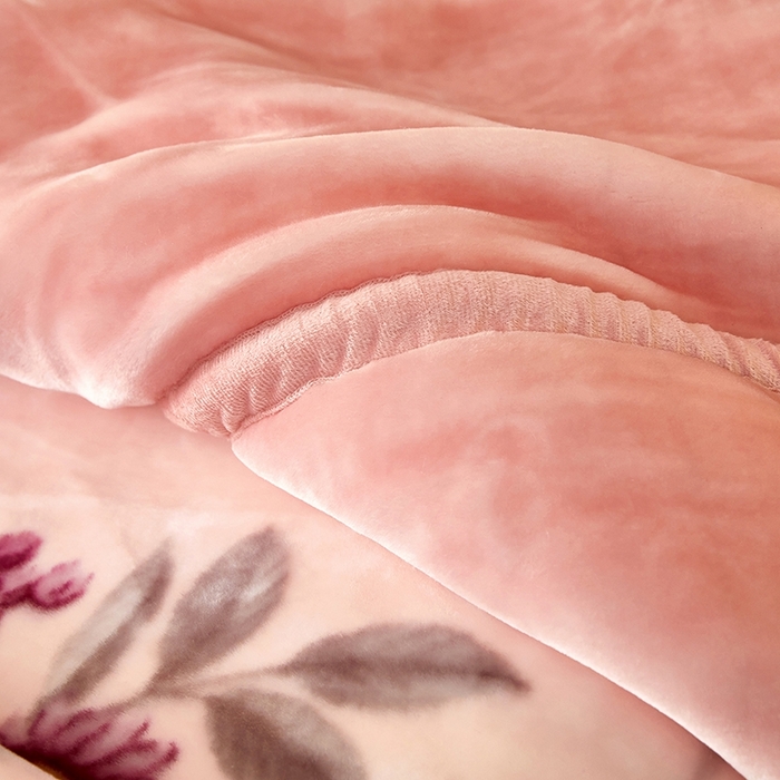 91家纺网 家纺一手货源 找家纺 铺尚美家纺 2025新款拉舍尔毛毯毯子双层加厚不加棉不加布 4-12斤可定制外贸毛毯 806 粉色