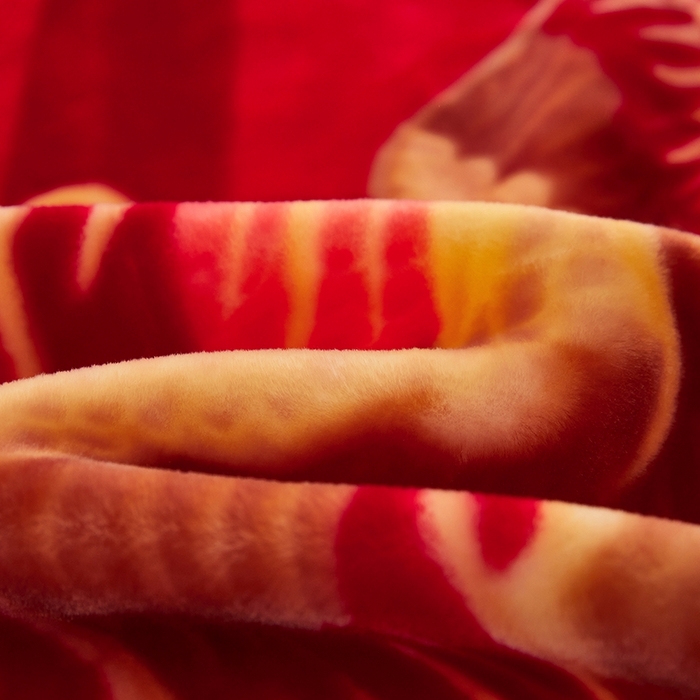 91家纺网 家纺一手货源 找家纺 铺尚美家纺 2025新款拉舍尔毛毯毯子双层加厚不加棉不加布 4-12斤可定制外贸毛毯 903 大红