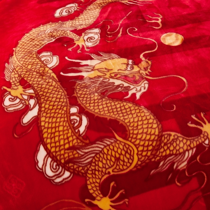 91家纺网 家纺一手货源 找家纺 铺尚美家纺 2025新款拉舍尔毛毯毯子双层加厚不加棉不加布 4-12斤可定制外贸毛毯 903 大红