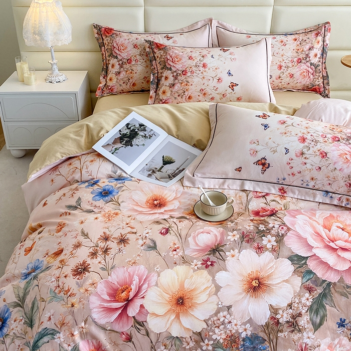 91家纺网 家纺一手货源 找家纺 （总）眷恋家纺 2025新款秋冬超柔全棉精梳棉磨毛三件套四件套