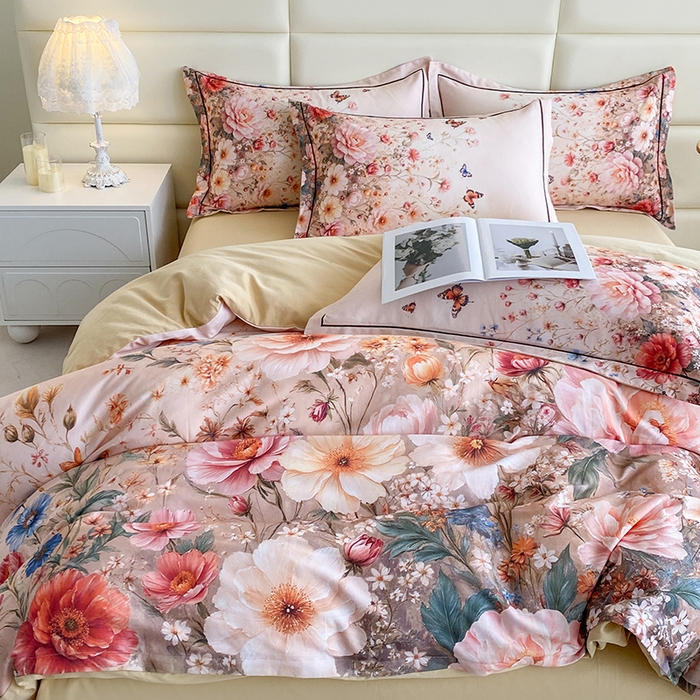 91家纺网 家纺一手货源 找家纺 （总）眷恋家纺 2025新款秋冬超柔全棉精梳棉磨毛三件套四件套