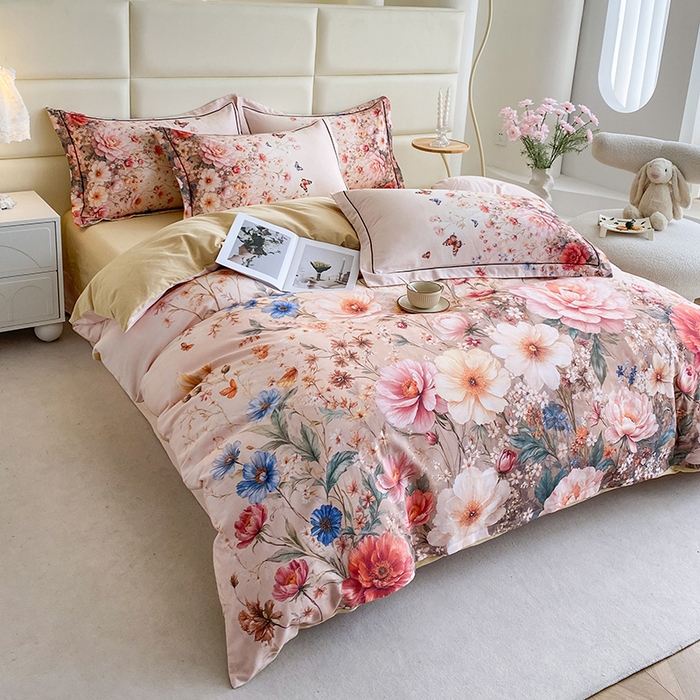 91家纺网 家纺一手货源 找家纺 （总）眷恋家纺 2025新款秋冬超柔全棉精梳棉磨毛三件套四件套