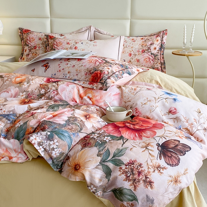 91家纺网 家纺一手货源 找家纺 （总）眷恋家纺 2025新款秋冬超柔全棉精梳棉磨毛三件套四件套