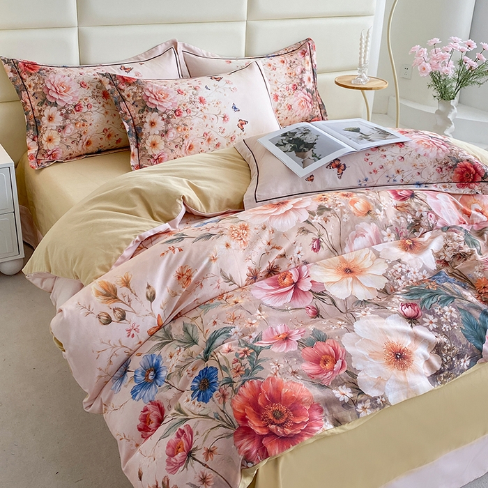 91家纺网 家纺一手货源 找家纺 （总）眷恋家纺 2025新款秋冬超柔全棉精梳棉磨毛三件套四件套