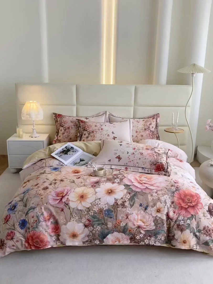 91家纺网 家纺一手货源 找家纺 （总）眷恋家纺 2025新款秋冬超柔全棉精梳棉磨毛三件套四件套