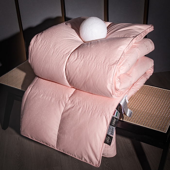 91家纺网 家纺一手货源 找家纺 （总）华盛 2025新款1长绒棉全棉高端提花羽绒被羽绒被壳-LOVE系列