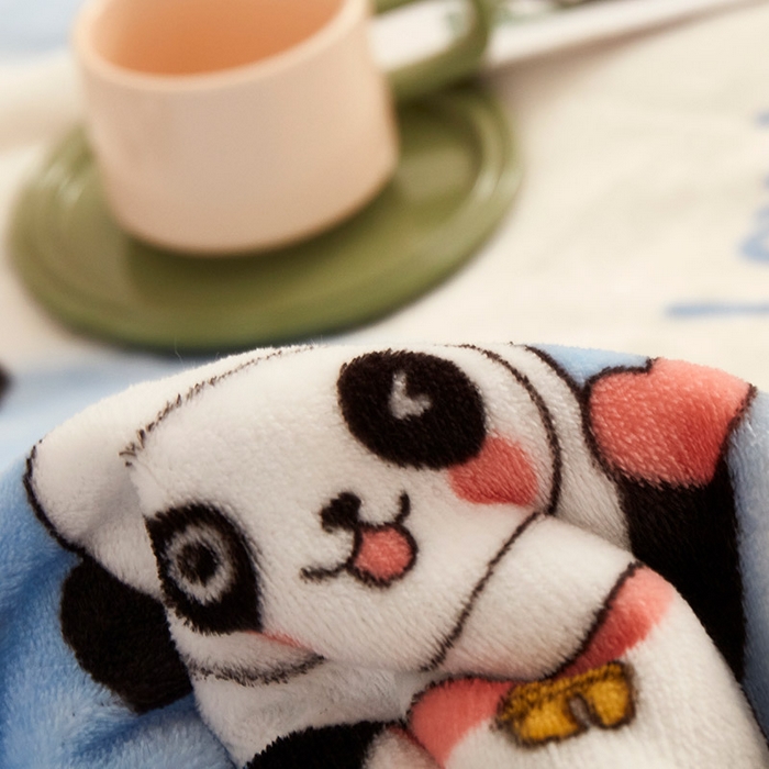 91家纺网 家纺一手货源 找家纺 （总）肖恩毯业 2025新款印花雪貂绒毛毯沙发盖毯午睡毯子