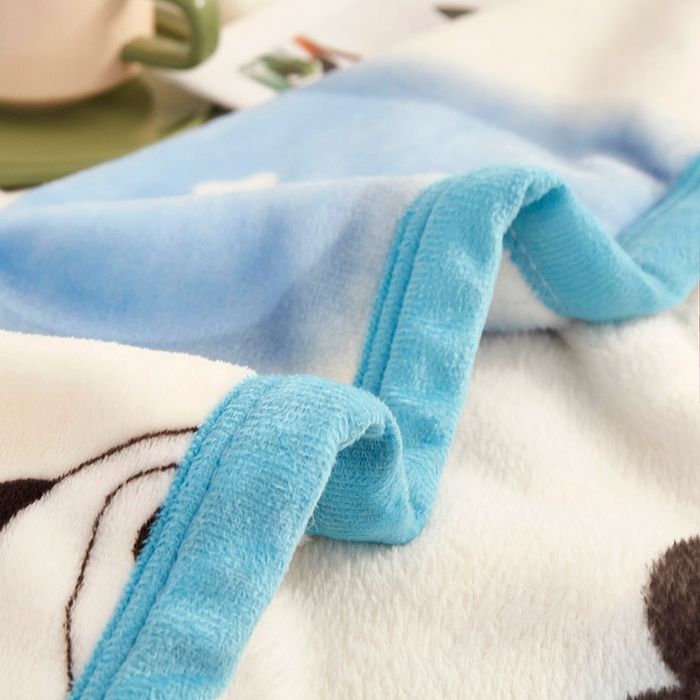 91家纺网 家纺一手货源 找家纺 （总）肖恩毯业 2025新款印花雪貂绒毛毯沙发盖毯午睡毯子