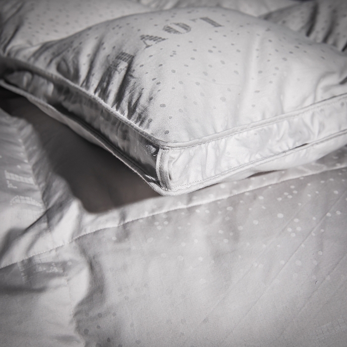 91家纺网 家纺一手货源 找家纺 华盛 2025新款1长绒棉全棉高端提花羽绒被羽绒被壳-LOVE系列 爱心提花高级灰