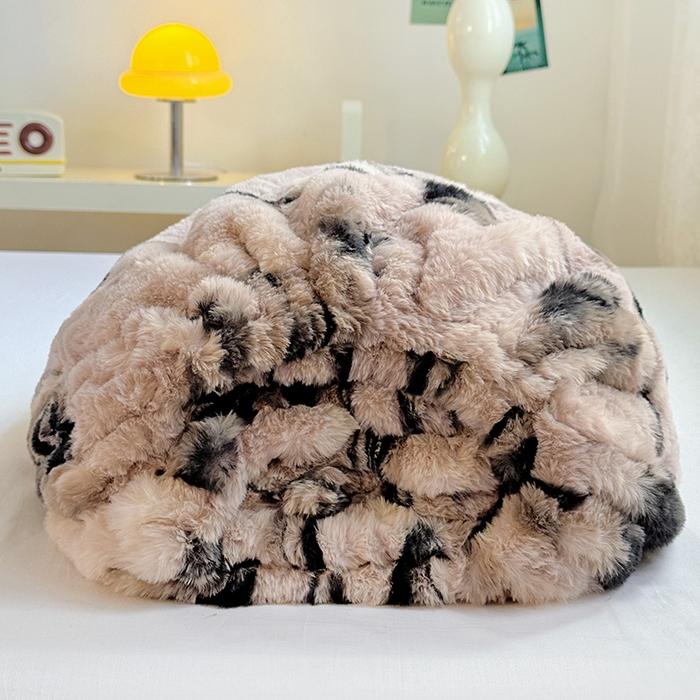 91家纺网 家纺一手货源 找家纺 2025新品兔毛印花单床笠 床笠-简爱